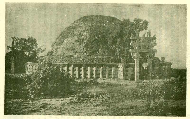 Fig. 50 The Great Buddhist Tope at Sanchi before Restoration